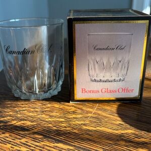 Vintage Canadian Club Whiskey Glass